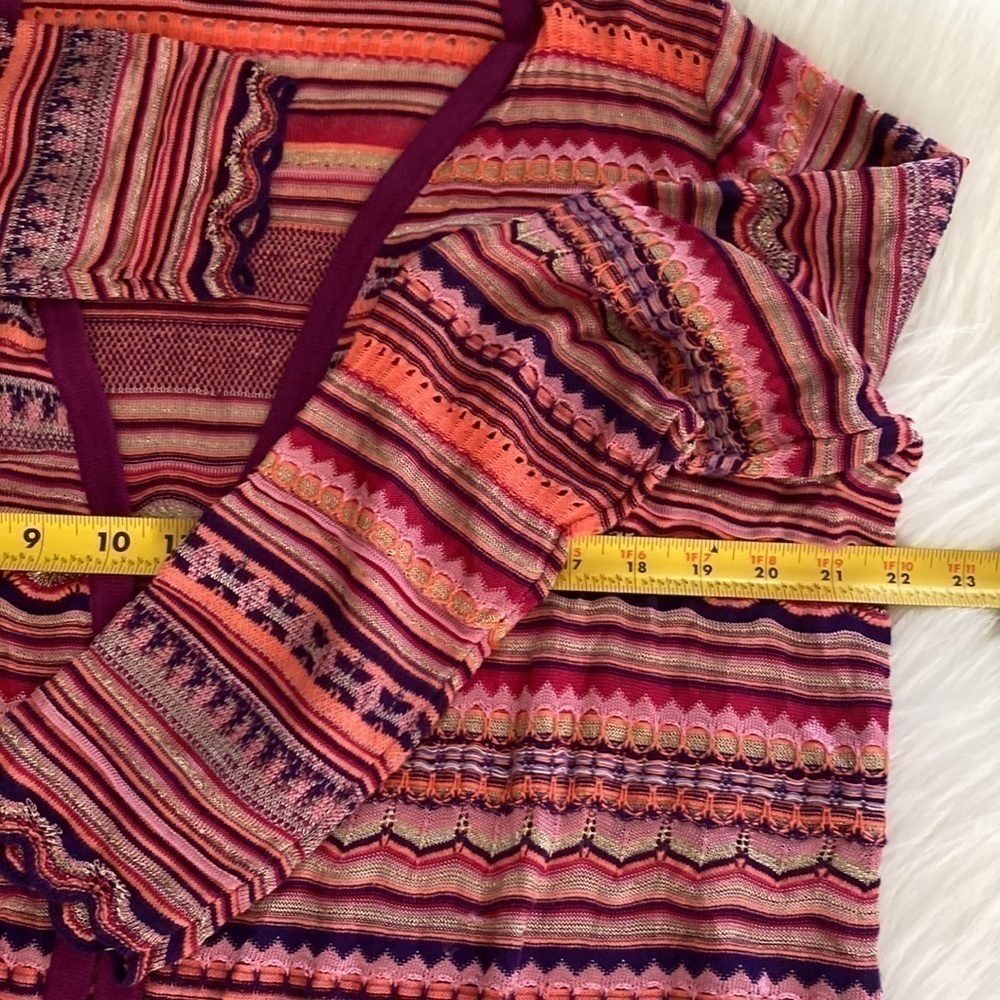 Chico’s stylish zig-zag Carly duster size 2 - Picture 4 of 8